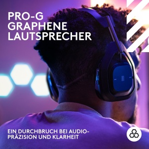 Casti audio Logitech G Astro A50 X LIGHTSPEED, wireless, negru, cu microfon de calitate - Img 3