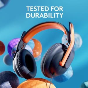 Casti audio Logitech Zone Learn, cu microfon, pentru copii, confortabile, 3,5 mm, bleu - Img 6