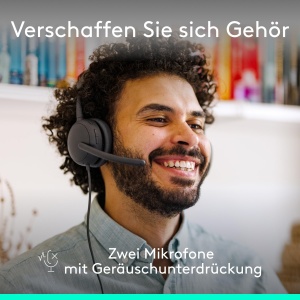 Casti audio Logitech Zone Wired 2 cu anulare activa a zgomotului, USB-C, design confortabil - Img 3