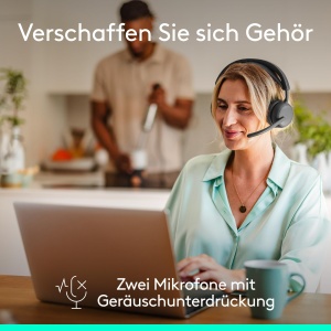 Casti audio Logitech Zone Wireless 2 ES cu ANC, Bluetooth, Grafit - Img 4
