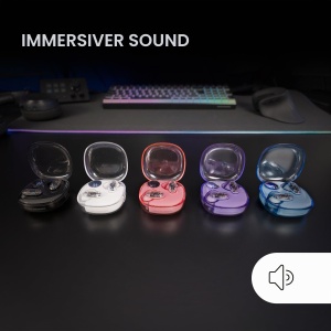 Casti audio Mars Gaming MHIB2, Bluetooth 5.4, 24 ore autonomie, design ergonomic, culoare albastra - Img 2