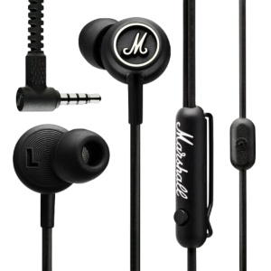Casti audio Marshall Mode EQ, Negru, cu microfon si telecomanda