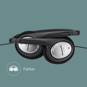 Casti audio Panasonic RP-HT030E-S, usoare, pliabile, cu cablu de 1,2 m, argintii - Img 3