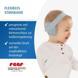 Casti audio reer SilentGuard Baby, protectie sonora, ajustabile, bleu - Img 5