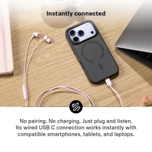 Casti audio Sennheiser CX 80U, USB-C, cu microfon, culoare Sakura - Img 7