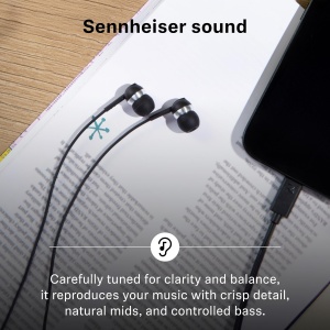 Casti audio Sennheiser CX 80U, USB-C, cu microfon, negru - Img 2