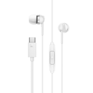 Casti audio Sennheiser CX 80U, USB-C, microfon, alb - Img 2