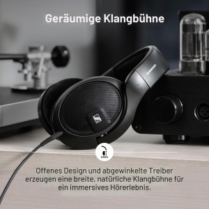 Casti audio Sennheiser HD 560S, Over Ear, Negru - Img 3