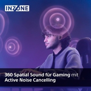 Casti audio Sony INZONE Buds WF-G700N, True Wireless, Noise Cancelling, Negru - Img 3