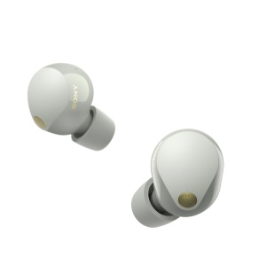 Casti audio Sony WF-1000XM5, Noise Cancelling, Bluetooth, Argintii - Img 2