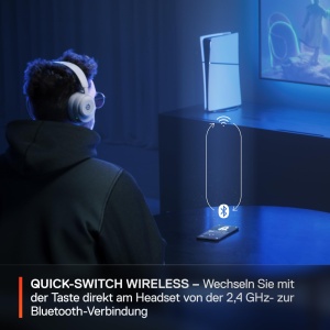 Casti audio SteelSeries Arctis Nova 5 Wireless - Multi-System, 60h autonomie, alb - Img 4