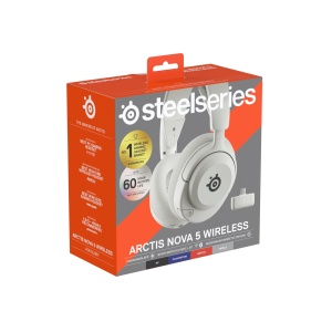 Casti audio SteelSeries Arctis Nova 5 Wireless - Multi-System, 60h autonomie, alb - Img 14