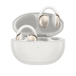 Casti audio TCL CrystalClip, design clip-on, 36 ore autonomie, alb