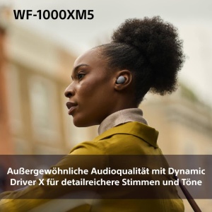 Casti audio wireless Sony WF-1000XM5, Noise Cancelling, Bluetooth, Negru - Img 5