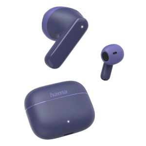 Casti Bluetooth Hama "Freedom Light II" (casti intraauriculare True Wireless cu microfon, casti cu statie de incarcare, durata de functionare 20 h, casti wireless cu recunoastere vocala si control tactil) albastru - Img 3