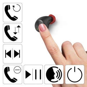 Casti Bluetooth Hama "Spirit Chop" (casti intraauriculare cu microfon, casti True Wireless cu statie de incarcare, IPX 4, Runtime 16h, casti wireless cu control vocal, Siri, Google) negru - Img 2