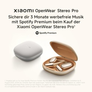 Casti Bluetooth Xiaomi OpenWear Stereo Pro Titan Gri 45h Autonomie Hi-Res Audio - Img 3