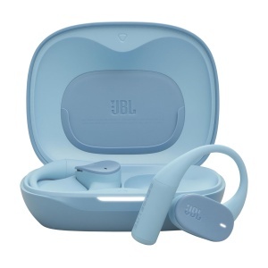 Casti fara fir JBL Sense Lite cu design cu carlig si conductie de aer, tehnologie OpenSound, 32 de ore de redare, rezistenta la apa/praf IP54, compatibila cu aplicatia pentru casti, albastru