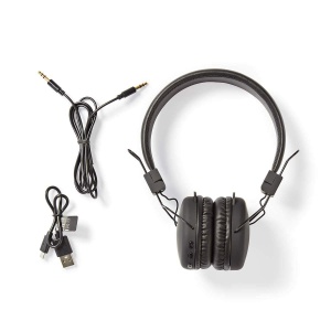 Casti fara fir NEDIS | Timp maxim de redare a bateriei: 15 ore | Microfon incorporat | Control apasare | Controlul volumului | Negru - Img 4