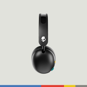 Casti fara fir Skullcandy Grom durata de viata a bateriei de 45 de ore limita de volum compatibile cu dispozitive iPhone Android si Bluetooth - Negru - Img 2