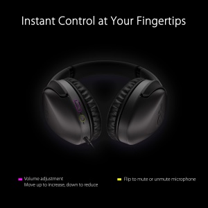 Casti Gaming ASUS ROG Strix Go Core Negru Sunet Hi-Res Microfon AI Noise-Cancelling - Img 3
