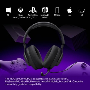 Casti gaming JBL Quantum 100M2, sunet QuantumSOUND, microfon detasabil, negru - Img 4