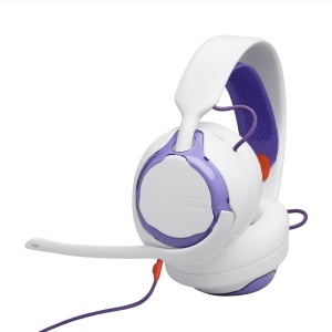 Casti gaming JBL Quantum 250 Over-Ear microfon cu anulare zgomot cablu 35 mm alb