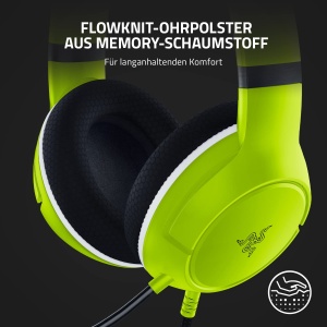 Casti gaming Razer Kaira X, cu fir, drivere 50 mm, microfon cardioid, compatibilitate multiplatforma, verde - Img 4
