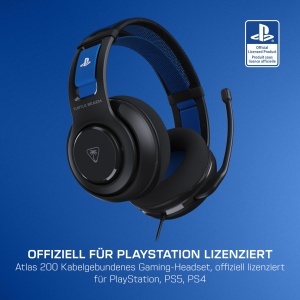 Casti gaming Turtle Beach Atlas 200 PS5PS4 cablu negru sunet premium - Img 2