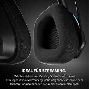 Casti Gaming Wireless Corsair Void v2 Dolby Atmos Bluetooth 70 ore autonomie Carbon - Img 7
