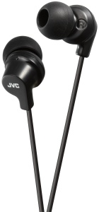 Casti in-ear JVC HA-FX10-B-E cablu negru adaptori silicon SML