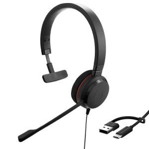 Casti Jabra Evolve 20 Mono USB-CA Anulare Zgomot Pasiva Negru