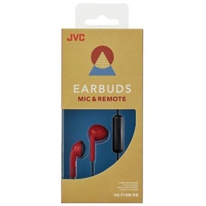 Casti JVC HA-F19M-RB-E Retro Design Microfon Rosu-Negru - Img 3