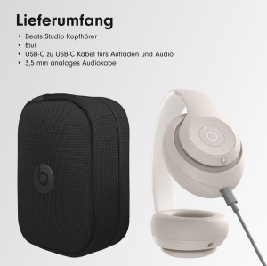 Casti wireless Beats Studio Pro Bluetooth Noise Cancelling 40 ore autonomie Sandstone - Img 4