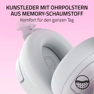 Casti wireless gaming Razer Kraken Kitty V3 Pro RGB THX Spatial Audio Alb - Img 7