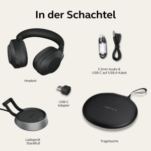 Casti wireless Jabra Evolve2 85 cu functie Noise Cancelling Bluetooth 50 Negru - Img 7