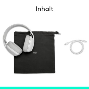 Casti wireless Logitech Zone Vibe 100 Bluetooth microfon cu anulare a zgomotului Alb - Img 12
