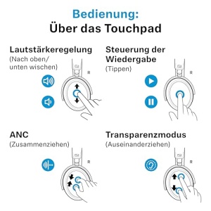 Casti wireless Sennheiser MOMENTUM 4 Noise Cancelling Bluetooth 60h autonomie NegruCupru - Img 11
