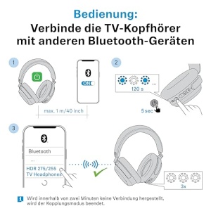Casti wireless Sennheiser RS 255 cu Bluetooth sunet surround si autonomie 50 ore - Img 12