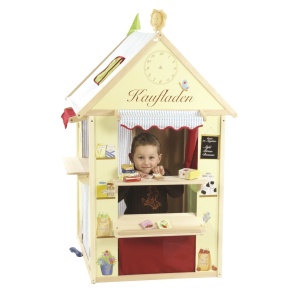 Casuta de joaca pentru copii Roba Spielhaus, din lemn masiv, cu accesorii incluse - Img 3