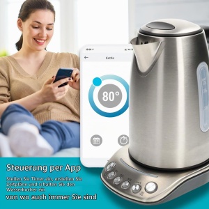 Cazan electric Nedis KAWK8000WIFI - 1,7 l, 2200 W, inox - Img 4