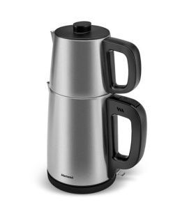 Ceainic electric Karaca Homend Royal Tea 1.8L, 2000W, inox negru - Img 2