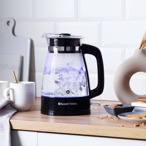 Ceainic Russell Hobbs [1.7l, 2400W, gura de scurgere cu design optimizat din sticla, iluminare LED] Design clasic (gatit sub presiune, capac detasabil, filtru de calcar, baza din otel inoxidabil)26080-70 - Img 8