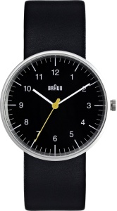 Ceas analogic pentru barbati Braun BN0021BKBKG, cu bratara din piele, rezistent la apa