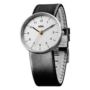 Ceas analogic pentru barbati Braun BN0021BKG, 38mm, curea din piele neagra - Img 2