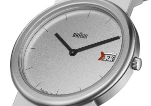 Ceas analogic unisex Braun AW50, cu data, curea din piele, 34mm, fabricat in Germania - Img 3