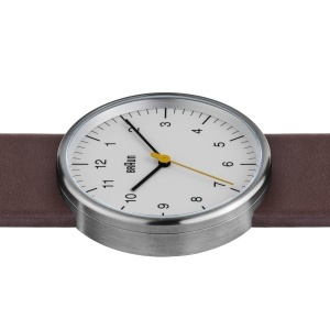 Ceas barbatesc Braun BN0021WHBRG, cadran alb, bratara din piele maro, 38mm - Img 4