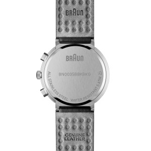 Ceas barbatesc Braun BN0035BBKBKG, cronograf cu datumsanzeige, cadran negru, bratara din piele - Img 7