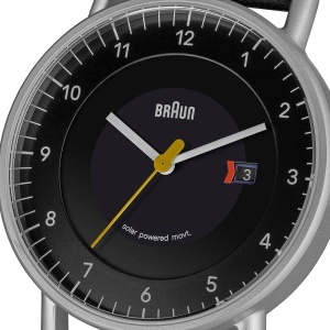 Ceas barbatesc Braun BN0301BKSLBKG, 40 mm, cu display solar, curea din piele neagra - Img 2