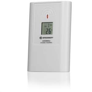 Ceas de perete cu statie meteo Bresser TemeoTrend JC, afisaj UWA, negru - Img 4